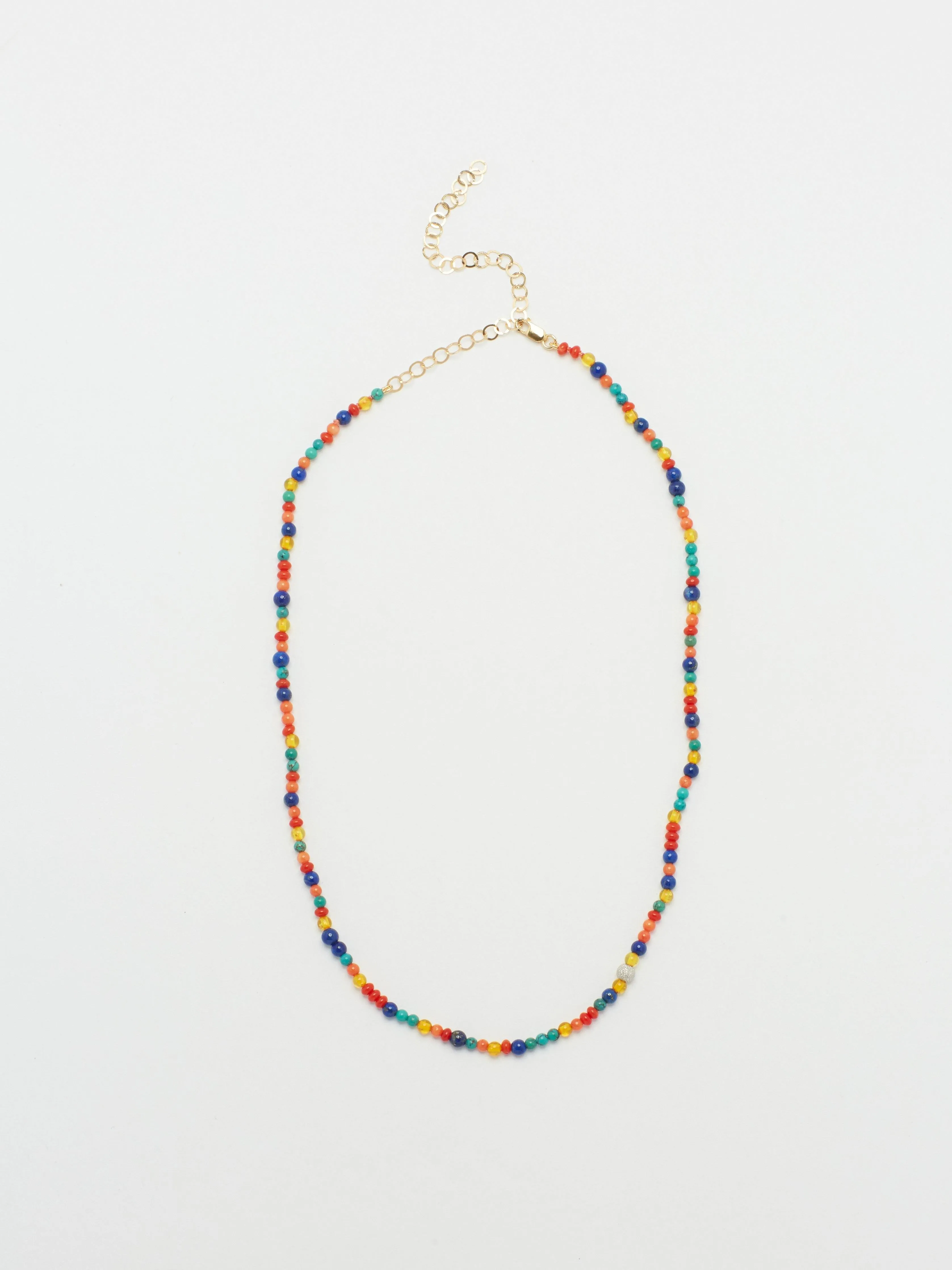 14K Multi-Bead Necklace