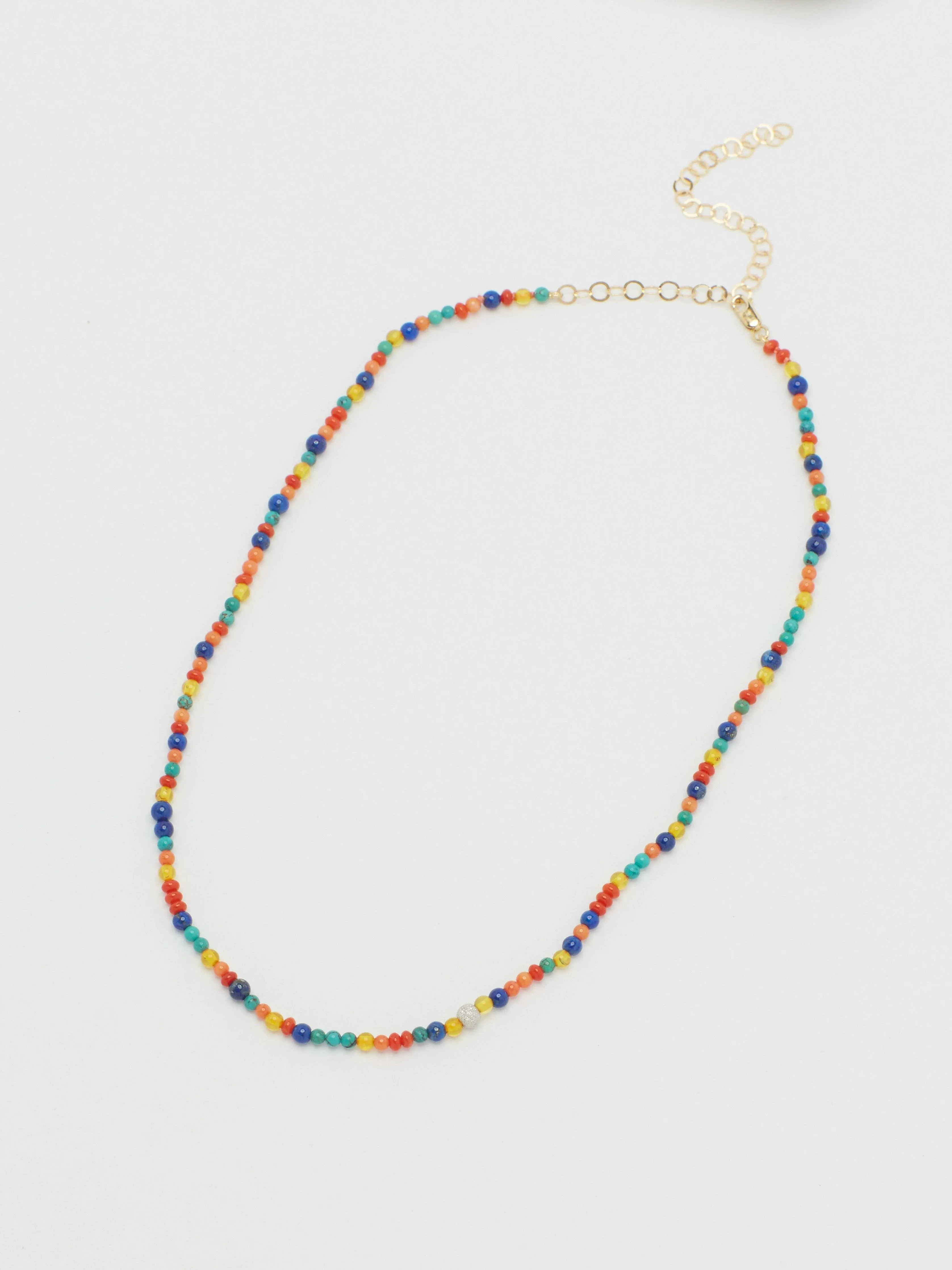14K Multi-Bead Necklace