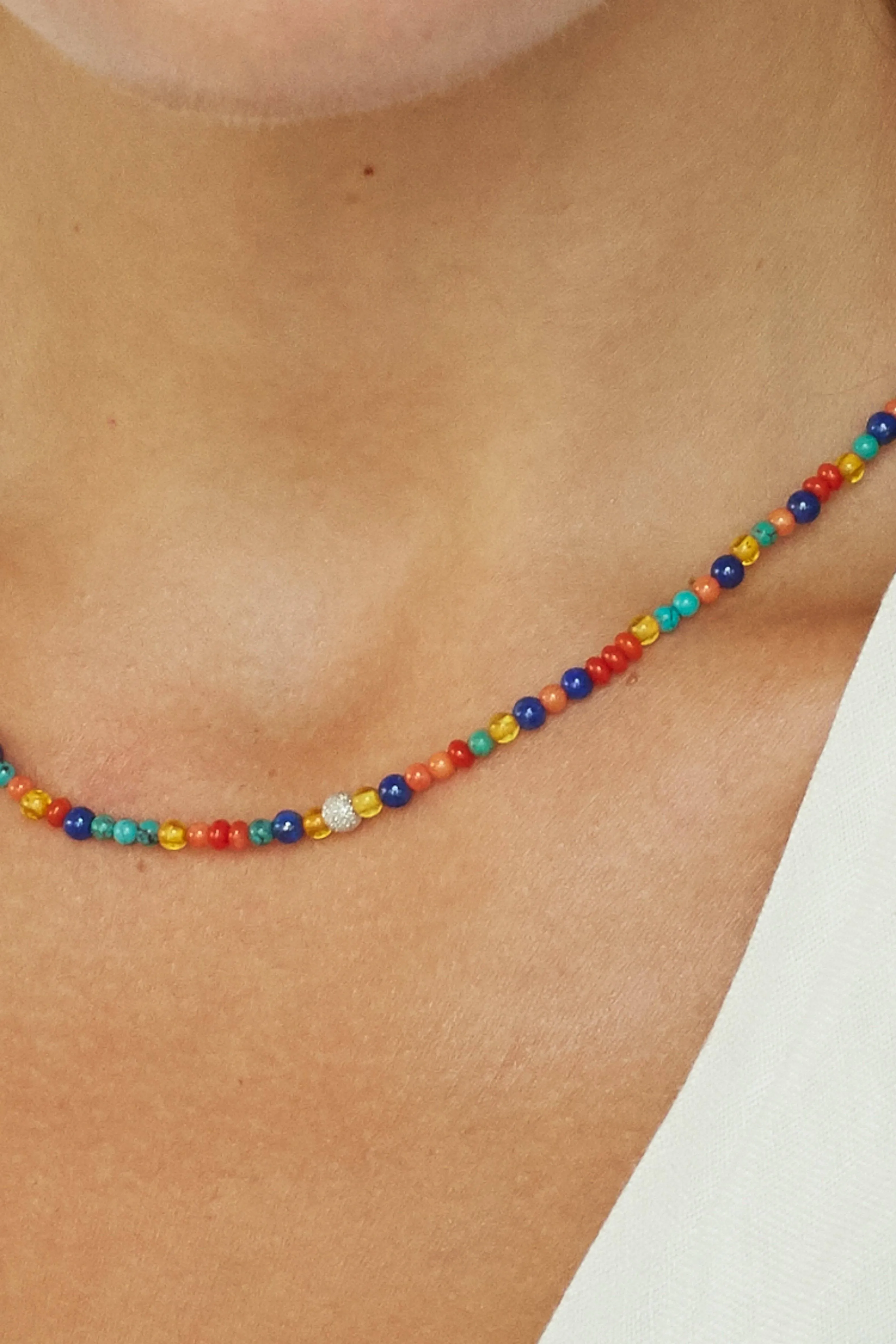 14K Multi-Bead Necklace
