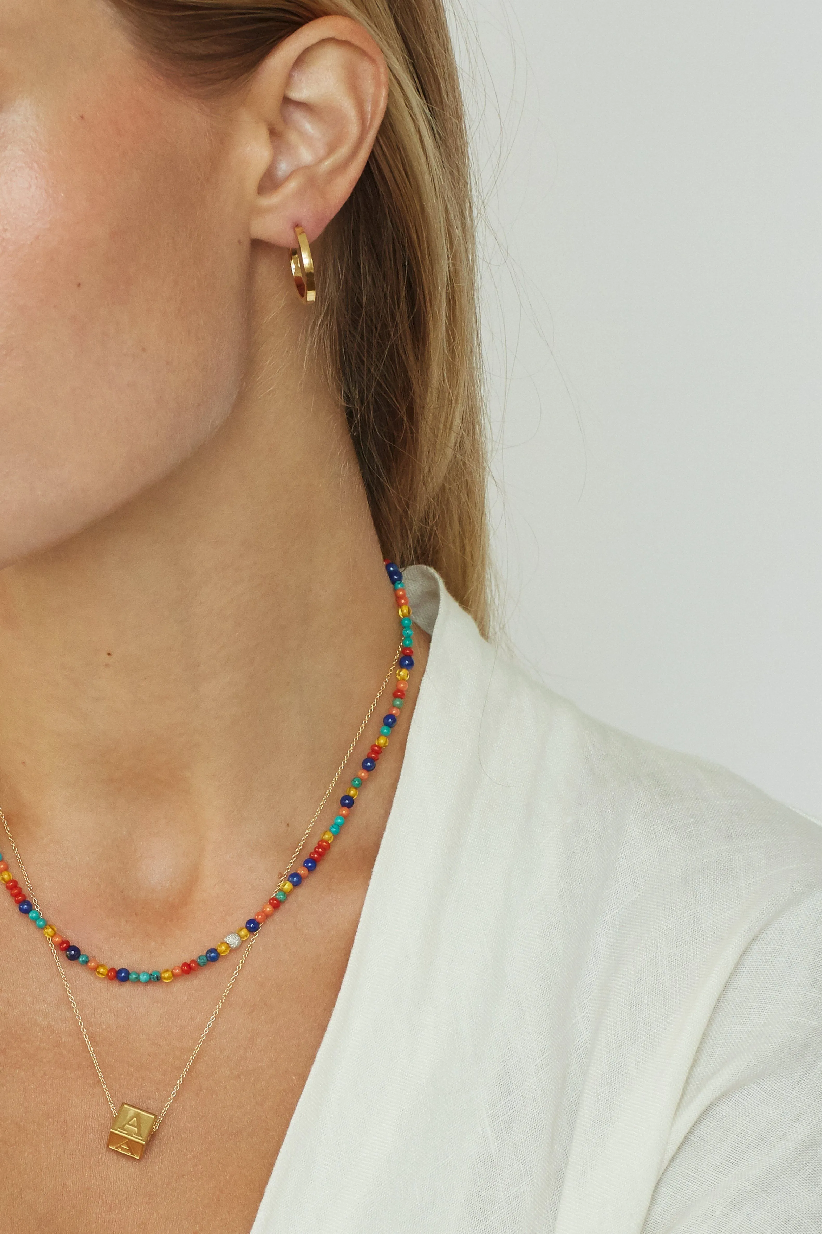 14K Multi-Bead Necklace