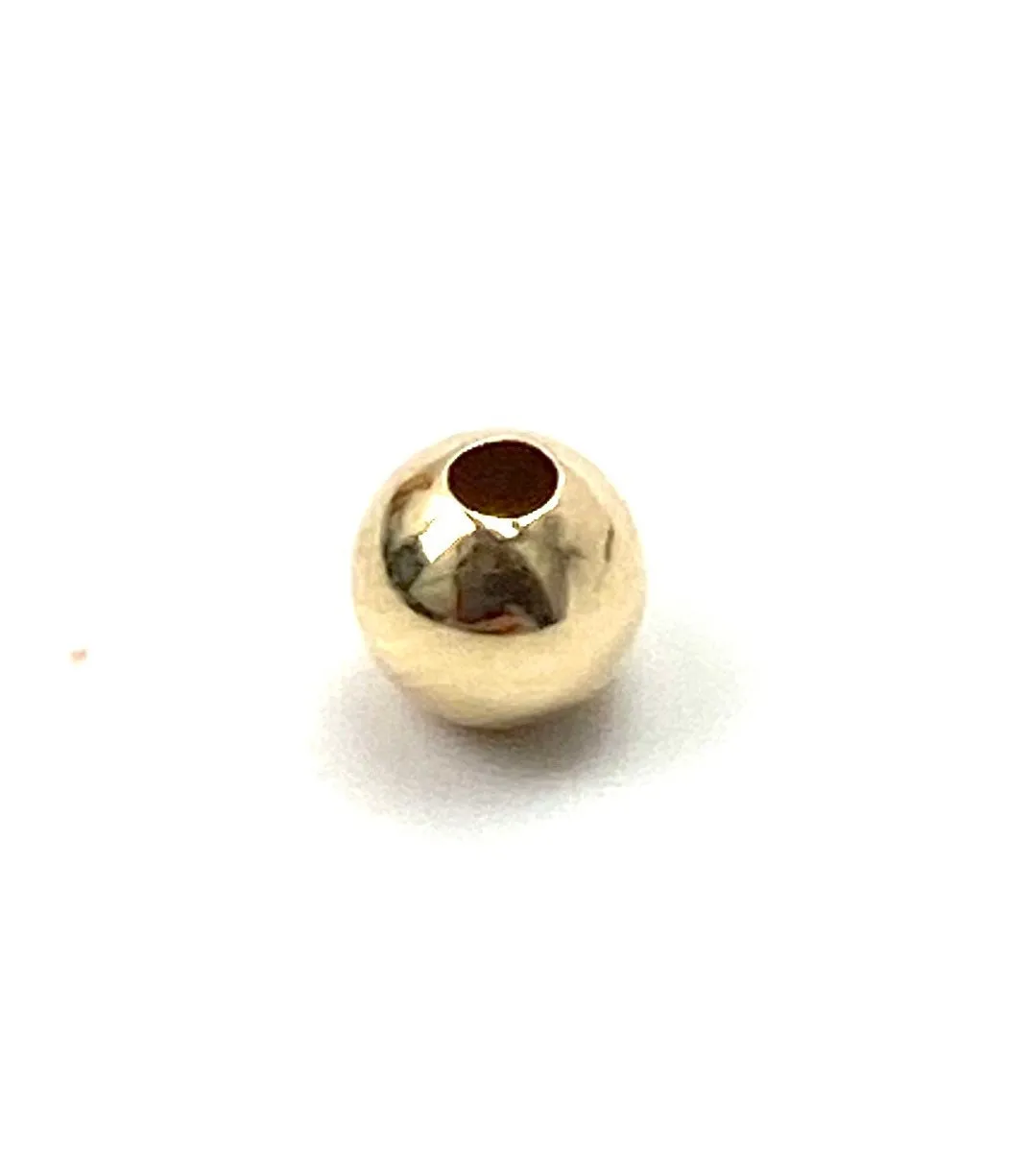 14k solid yellow gold bead, SKU# 11-05-7040