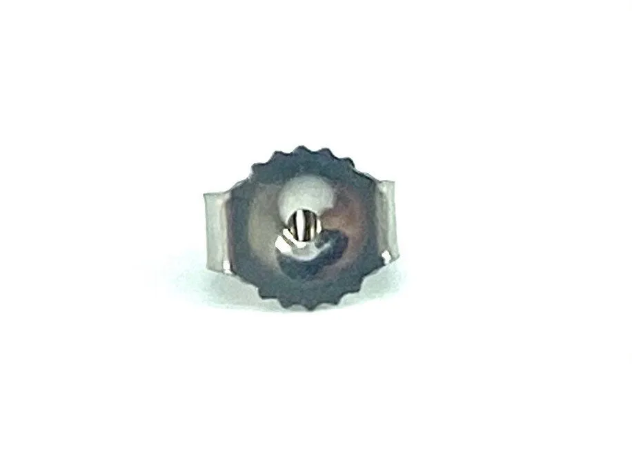 14K White Gold Ear Nut Light, Sku#12/27/1805