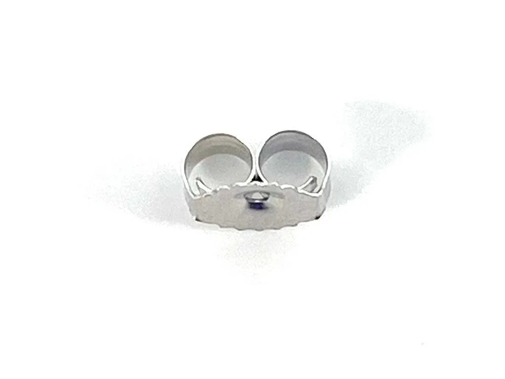 14K White Gold Ear Nut Light, Sku#12/27/1805