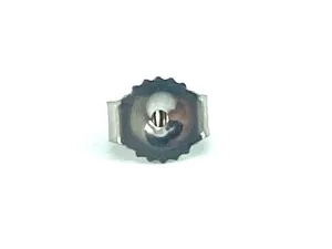 14K White Gold Ear Nut Light, Sku#12/27/1805