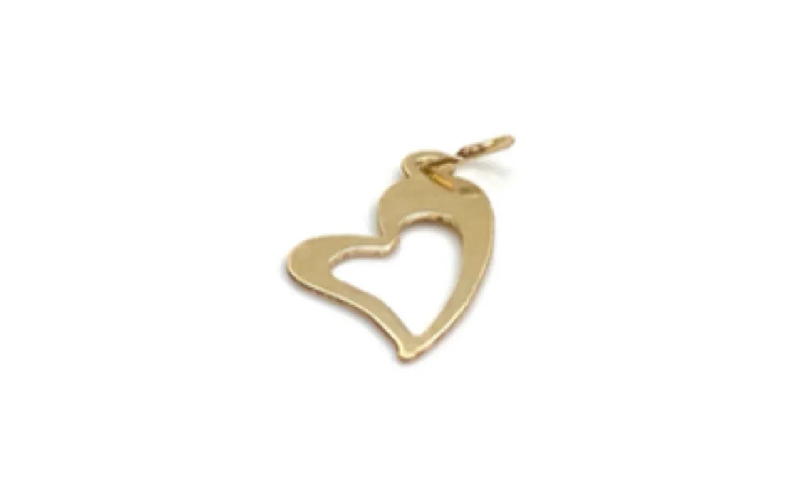 14KGF Heart Charm 603-C