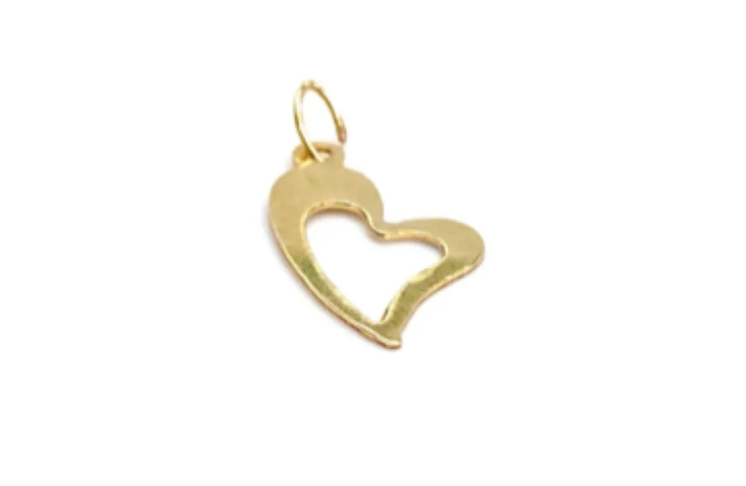 14KGF Heart Charm 603-C
