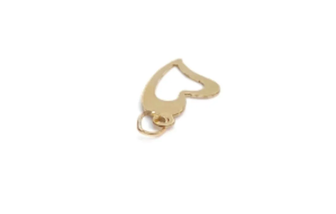 14KGF Heart Charm 603-C