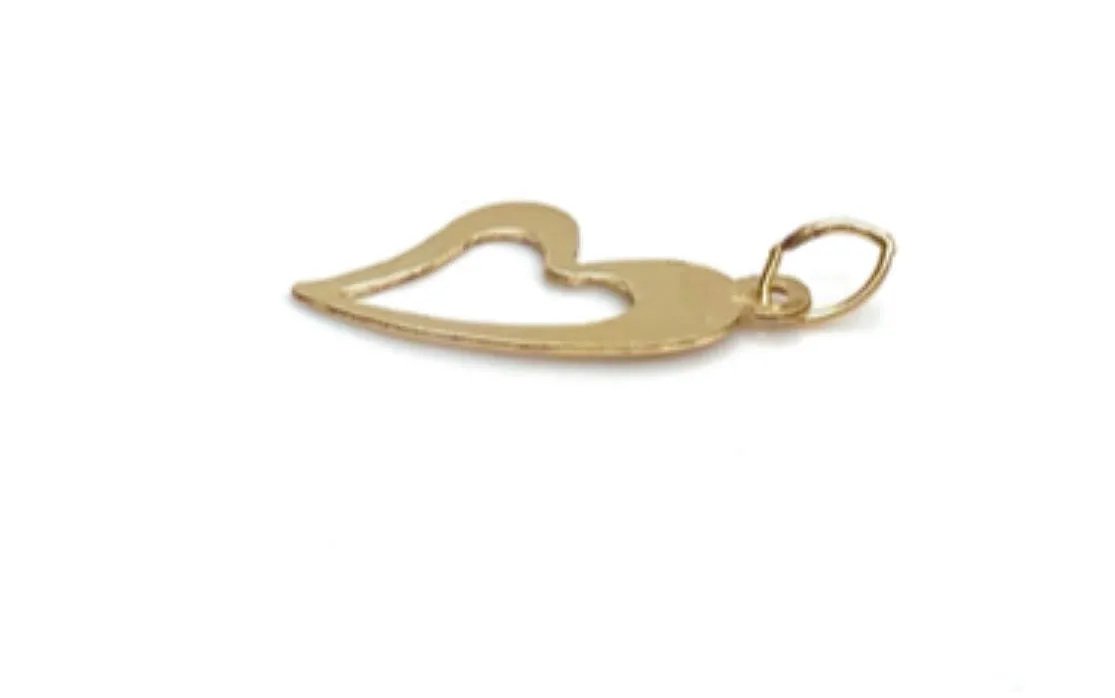 14KGF Heart Charm 603-C