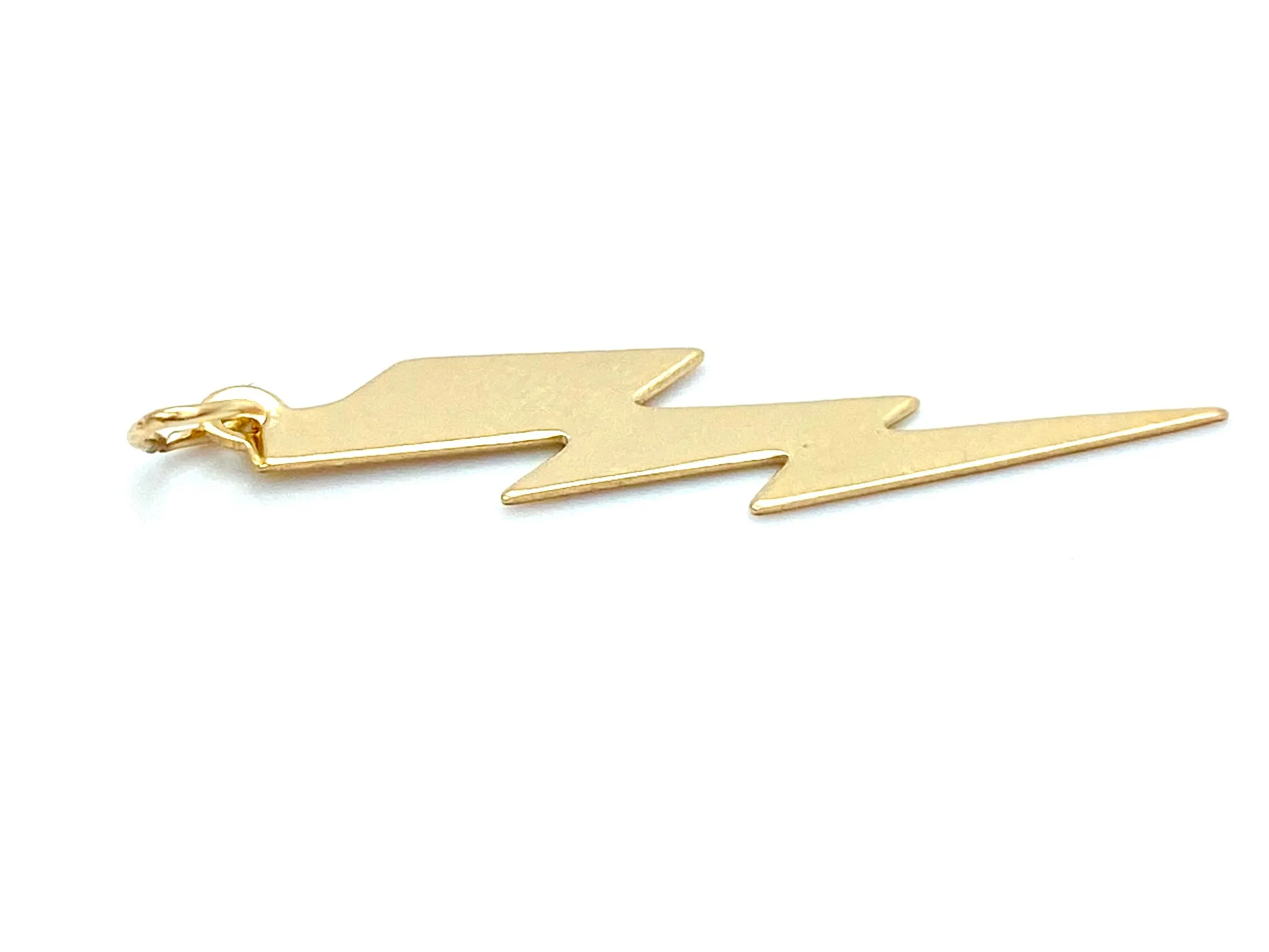 14KGF Lightning Pendant , Sku#379-C