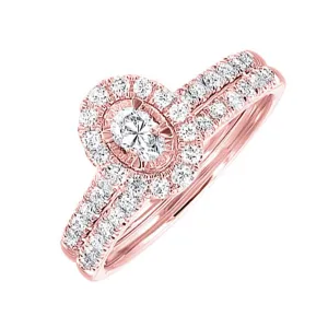 14Kt Rose Gold Diamond 3/4Ctw Ring