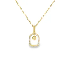 18K Gold and Diamond Pickleball Charm, Small