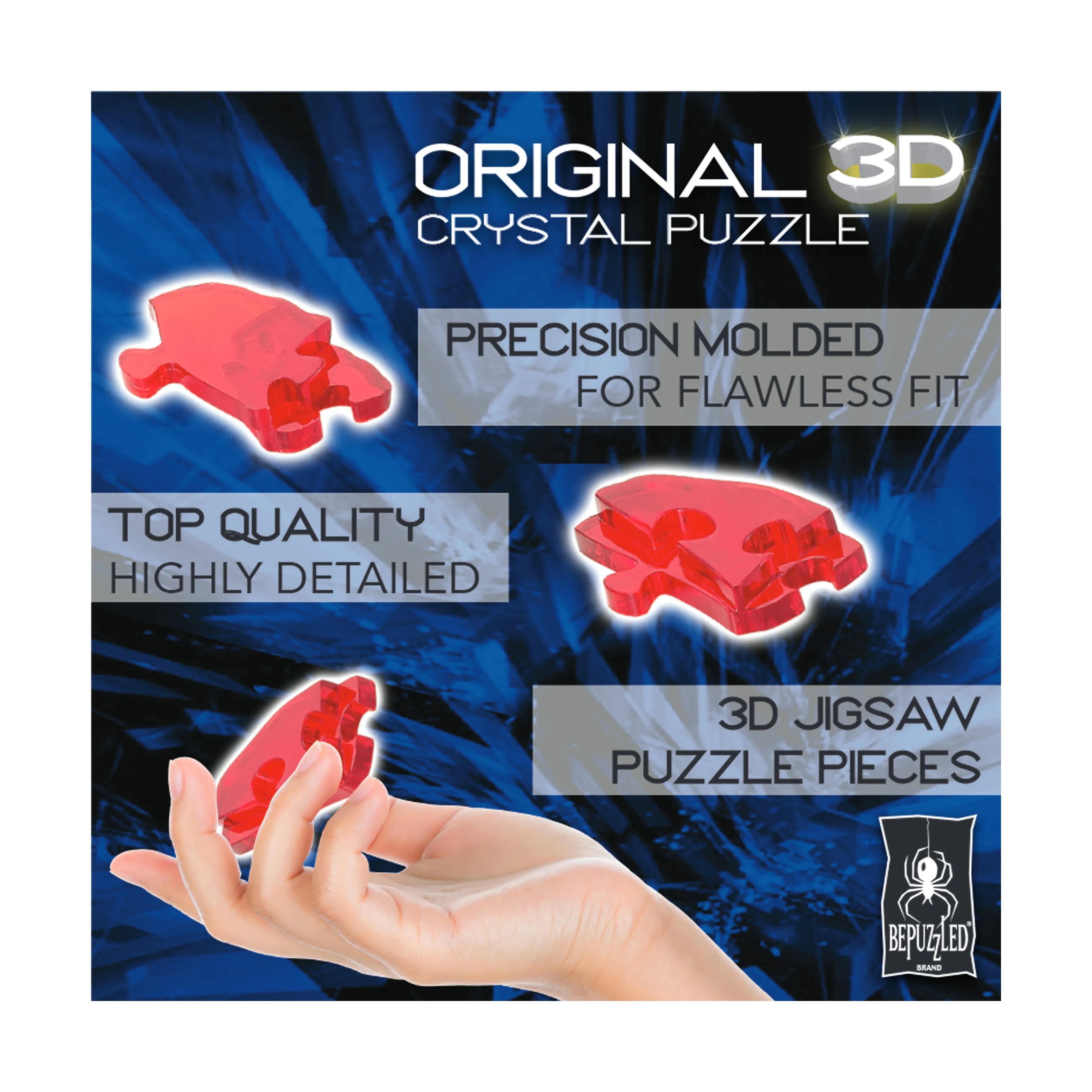 3D Crystal Puzzle - Disney 100 Platinum Edition - Mickey Mouse: 37 Pcs