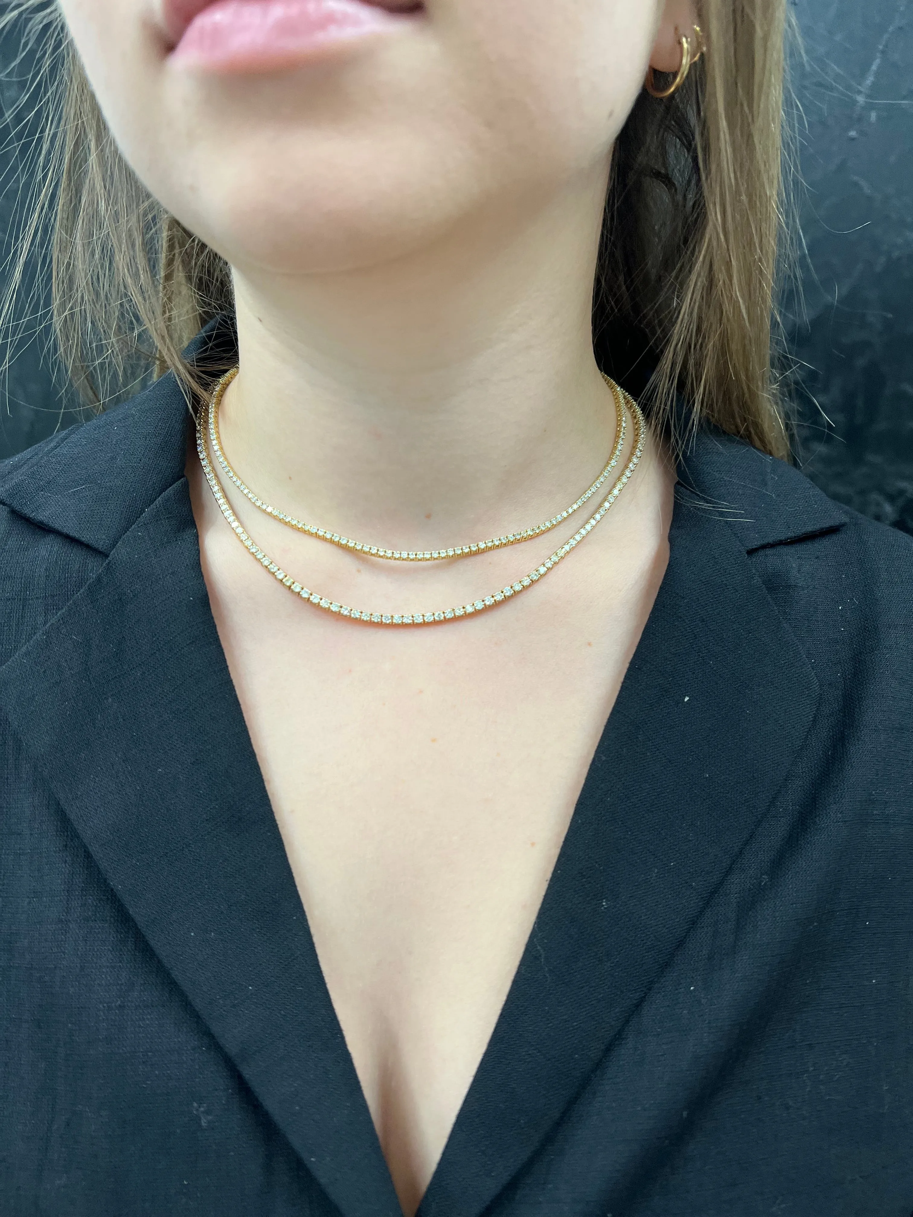 7CT Classic Tennis Necklace