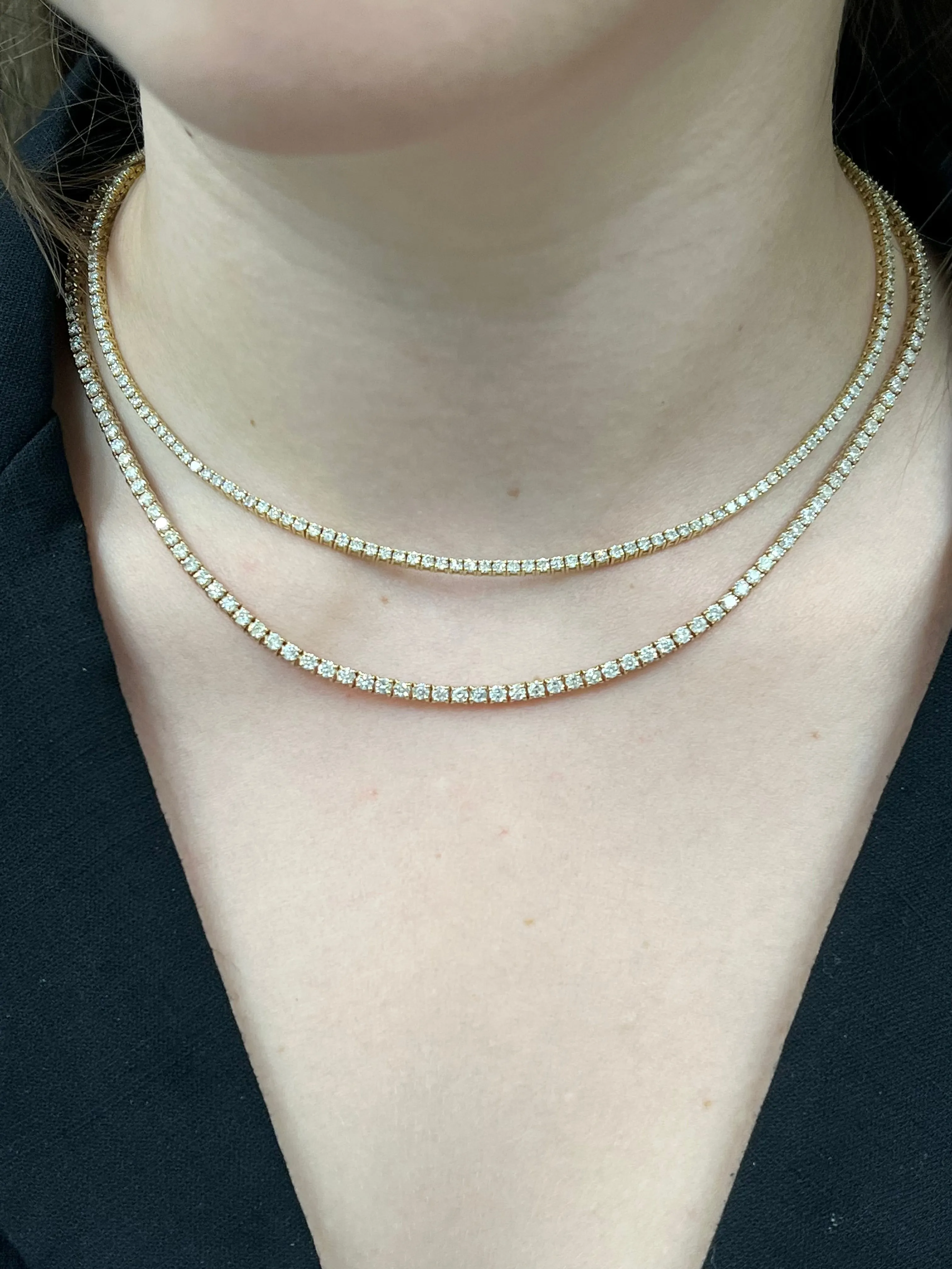 7CT Classic Tennis Necklace