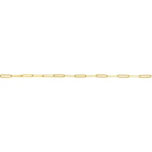 9ct Yellow Gold 45cm Paperclip Necklaces