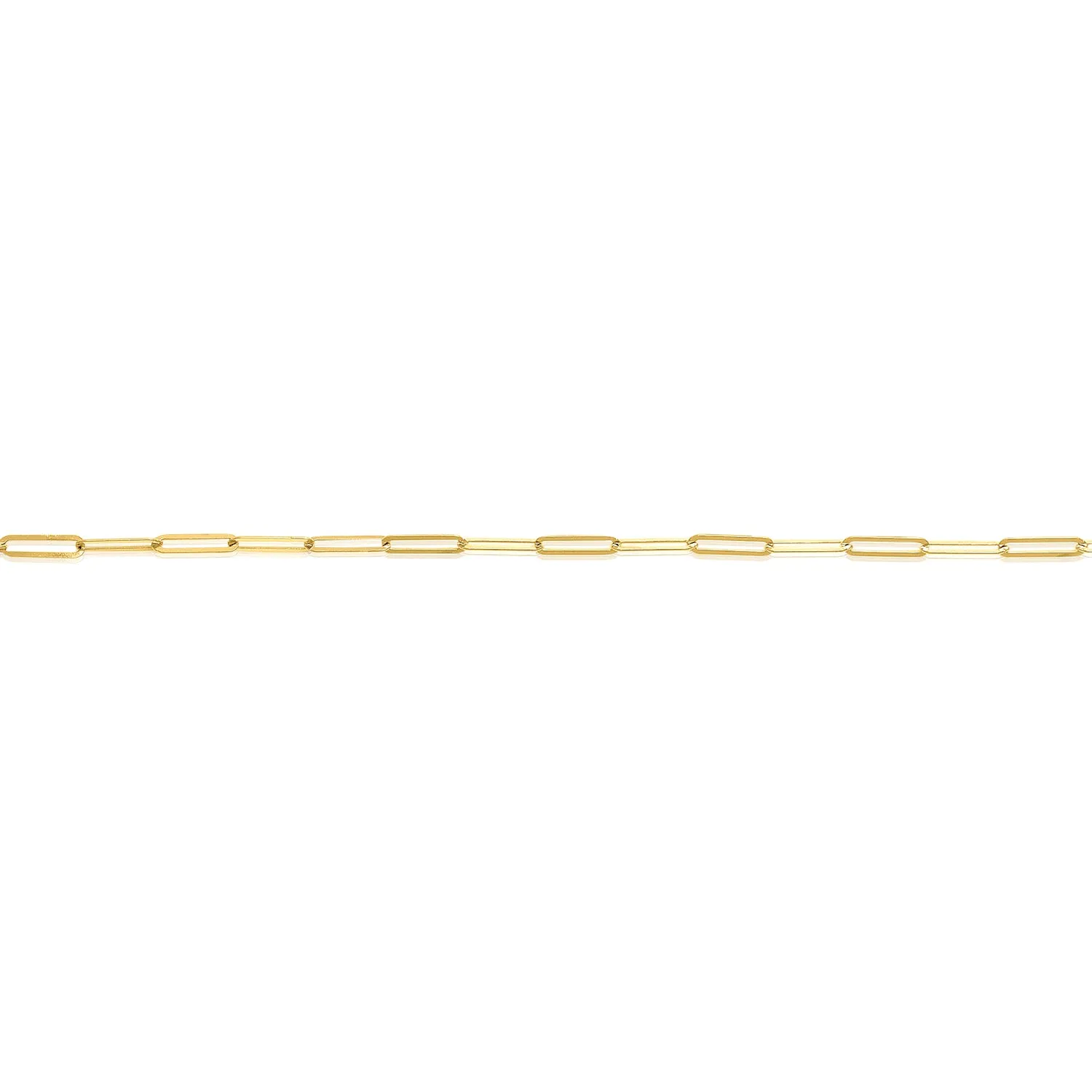 9ct Yellow Gold 45cm Paperclip Necklaces