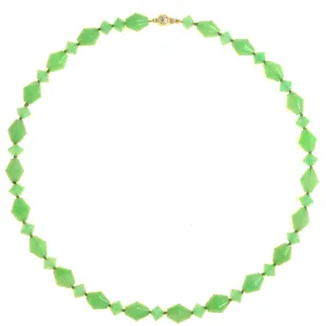 Beaded Green Aventurine Vintage Style Necklace
