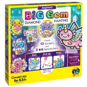 Big Gem Diamond Painting - Axolotl
