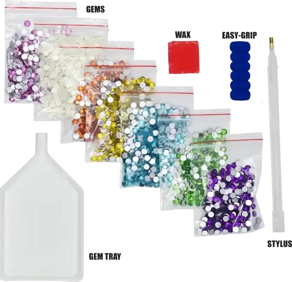 Big Gem Painting & Sticker Kit