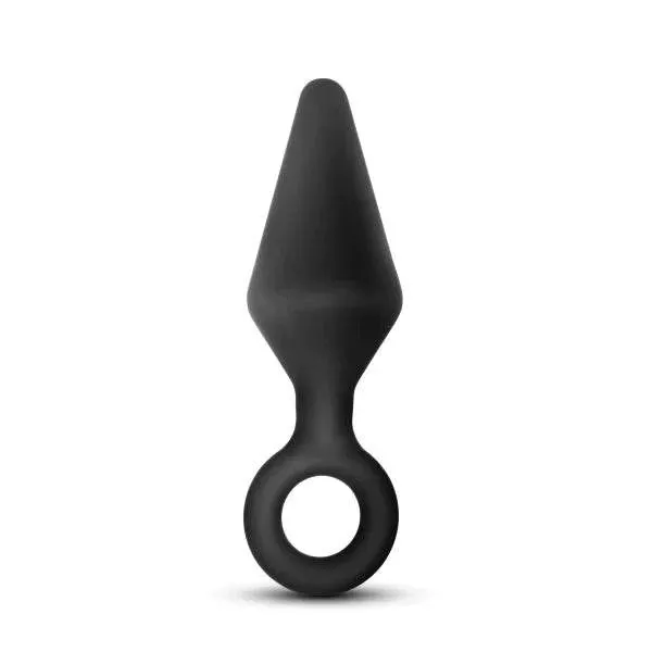 Blush Anal Adventures Platinum Silicone Loop Plug Medium Black