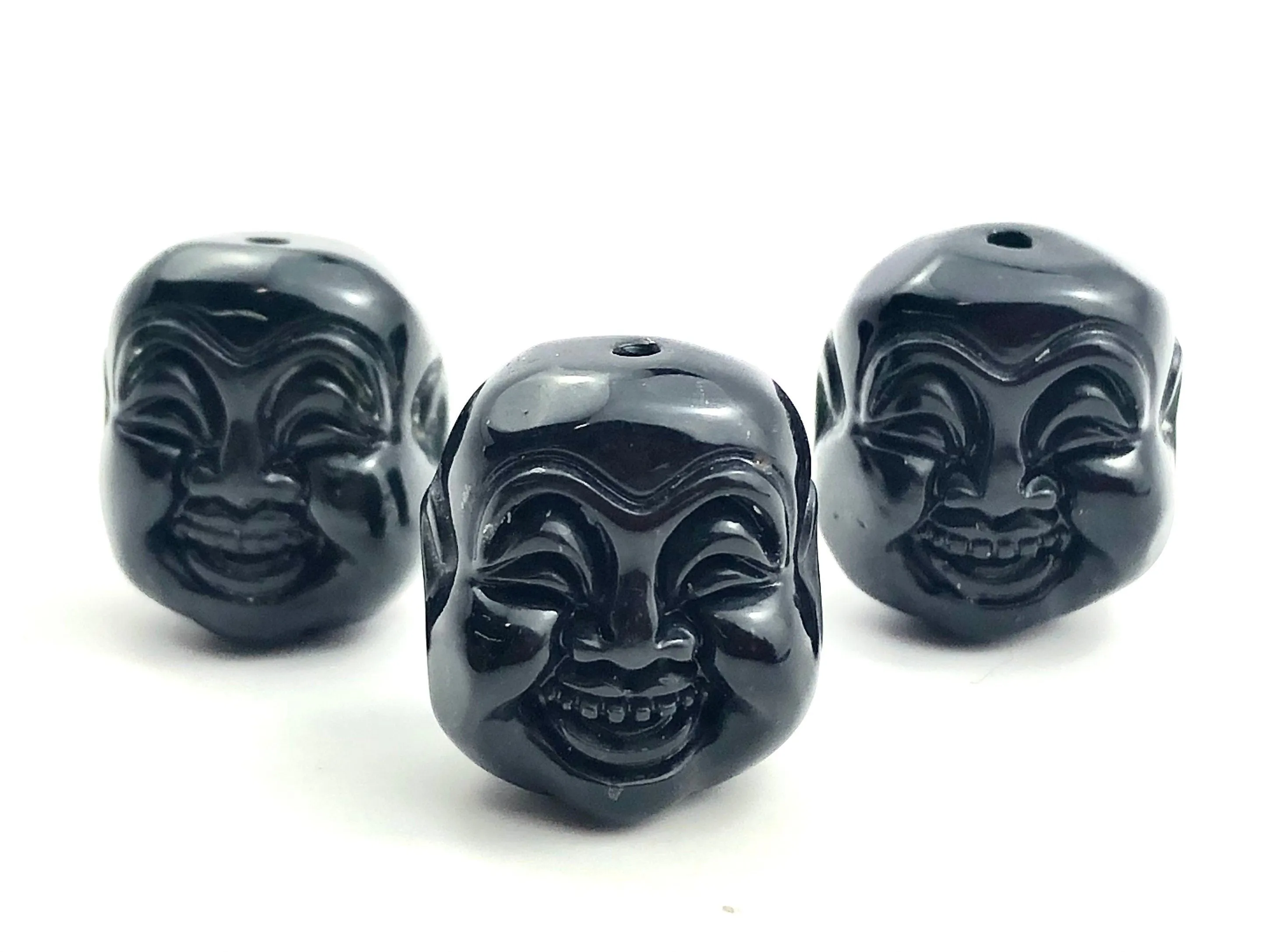Buddha Head Jade Beads Sku#M733