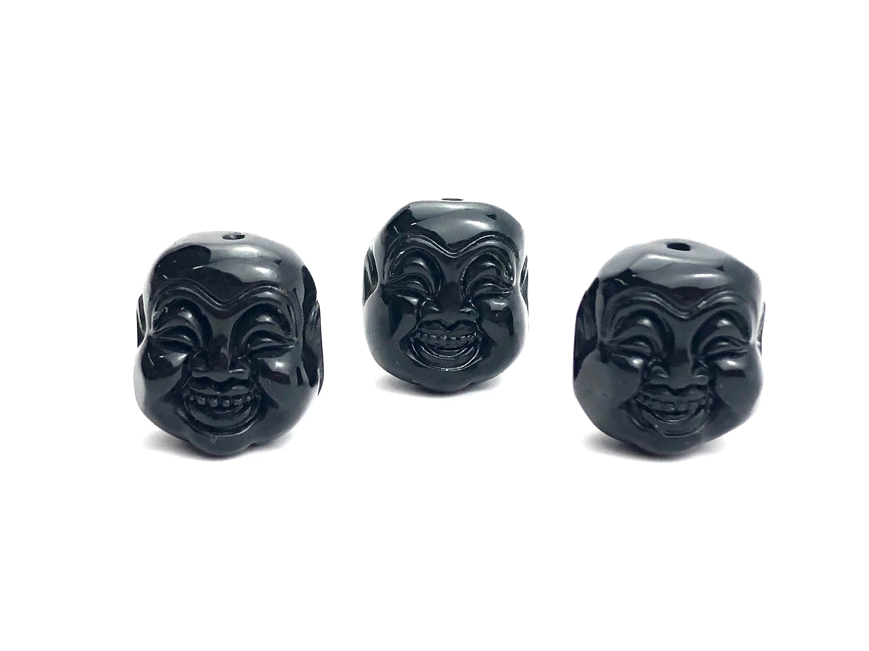 Buddha Head Jade Beads Sku#M733