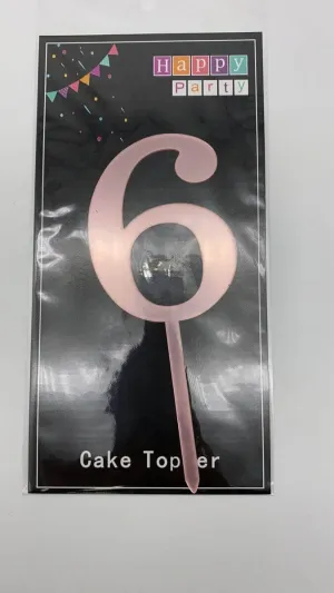 Cake Topper Rose Gold #6