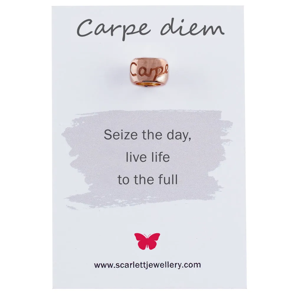 Carpè Diem Rose Gold Mojo Charm Bead