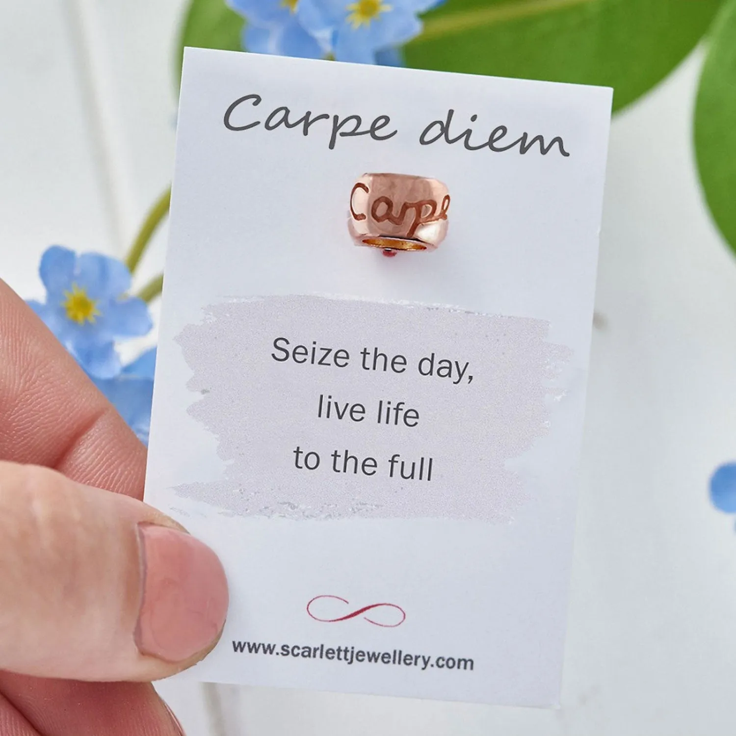 Carpè Diem Rose Gold Mojo Charm Bead
