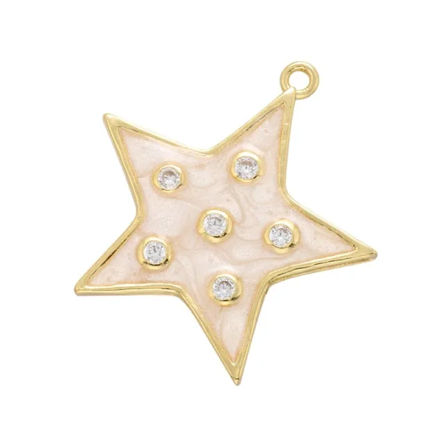 Charm Pendant Studs