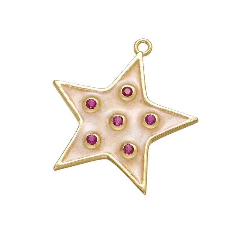 Charm Pendant Studs