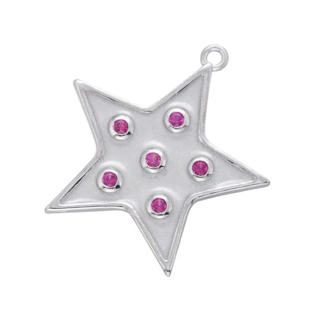 Charm Pendant Studs