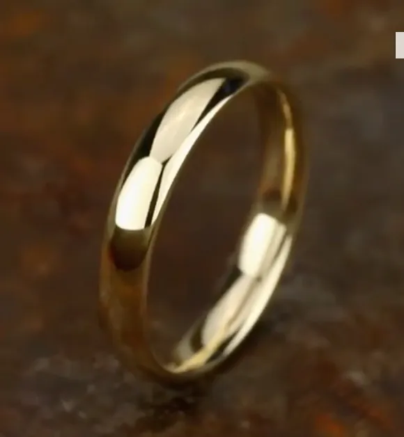 Classic Men's Wedding Band 4mm Wide