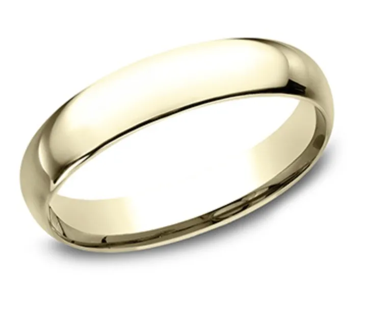 Classic Men's Wedding Band 4mm Wide