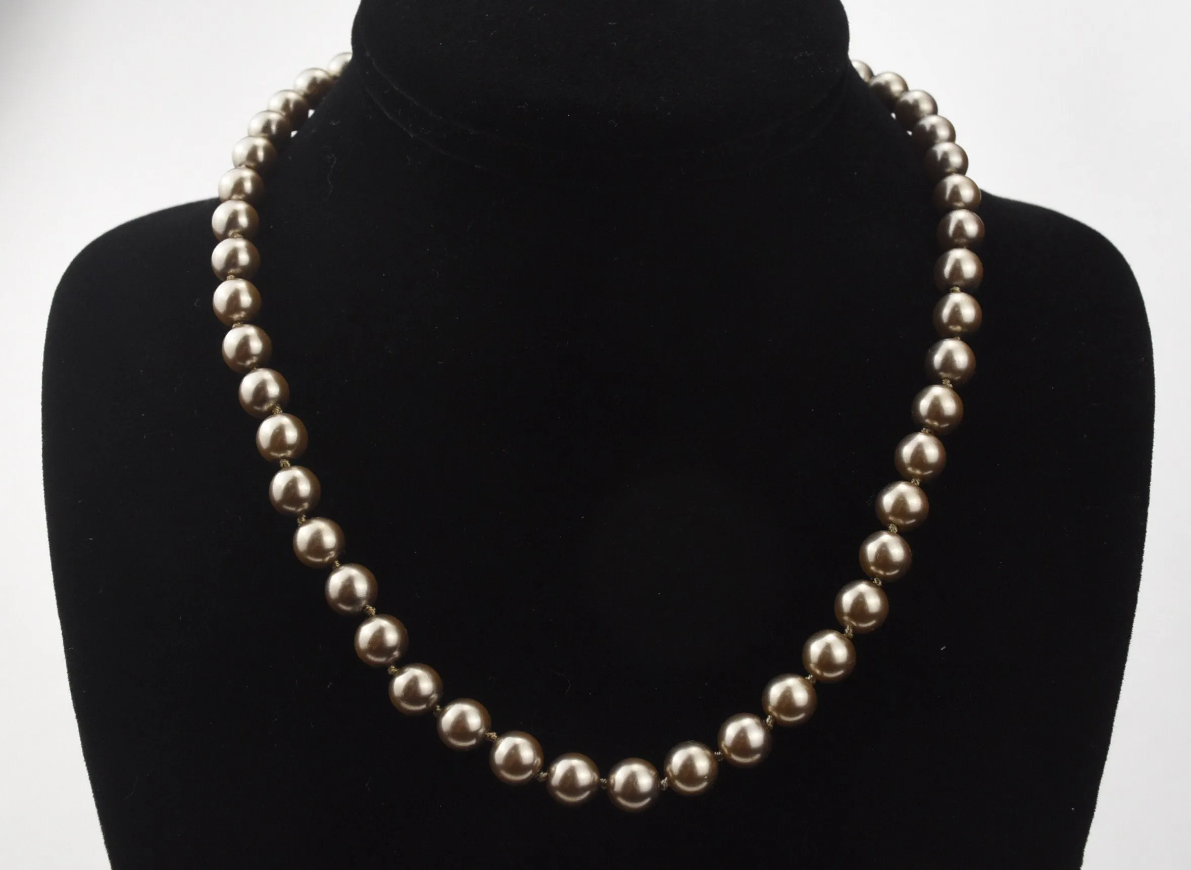 Copper Tone Beaded Necklace