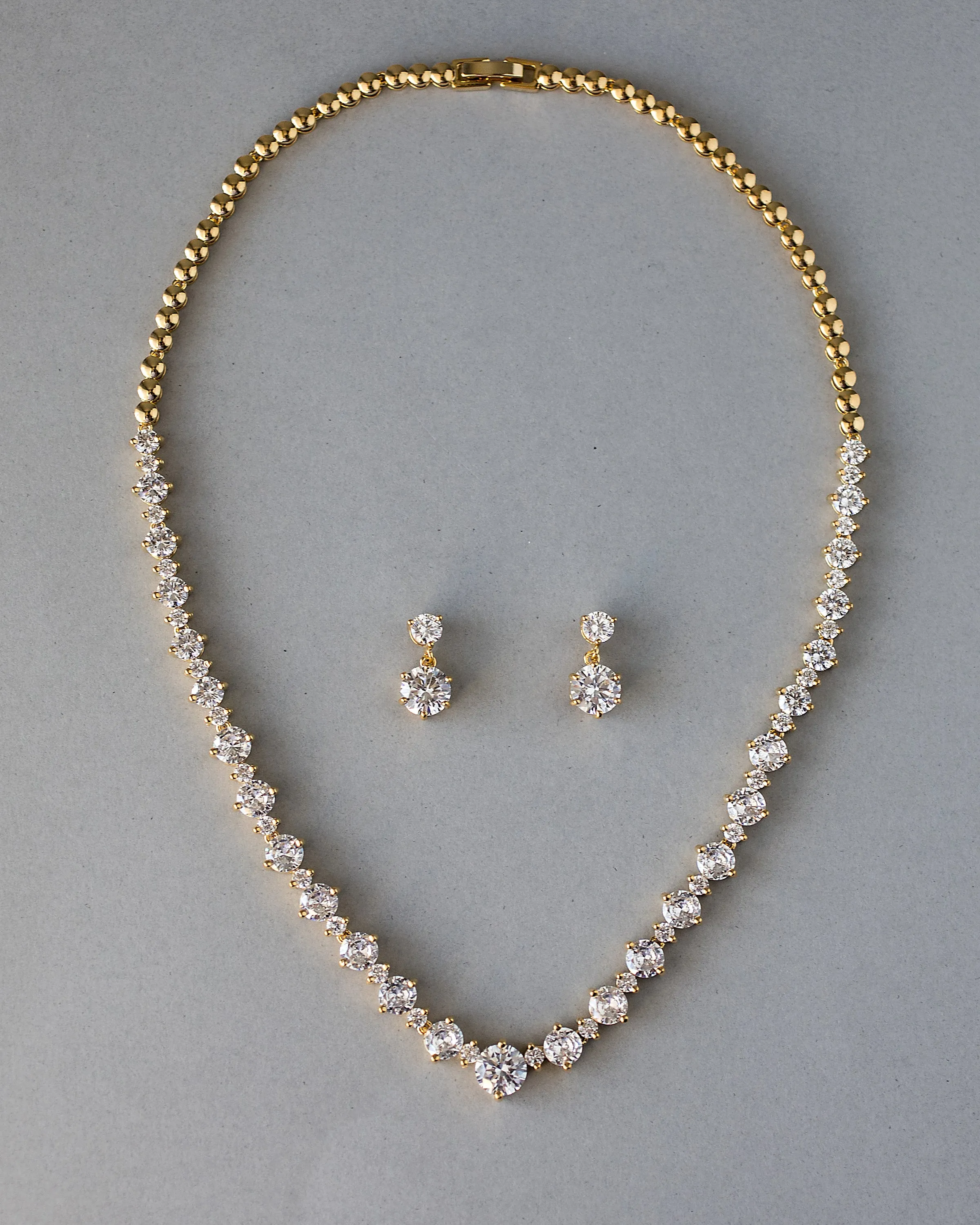 CZ Necklace and Earring Set