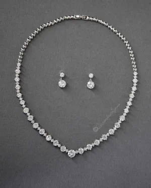 CZ Necklace and Earring Set
