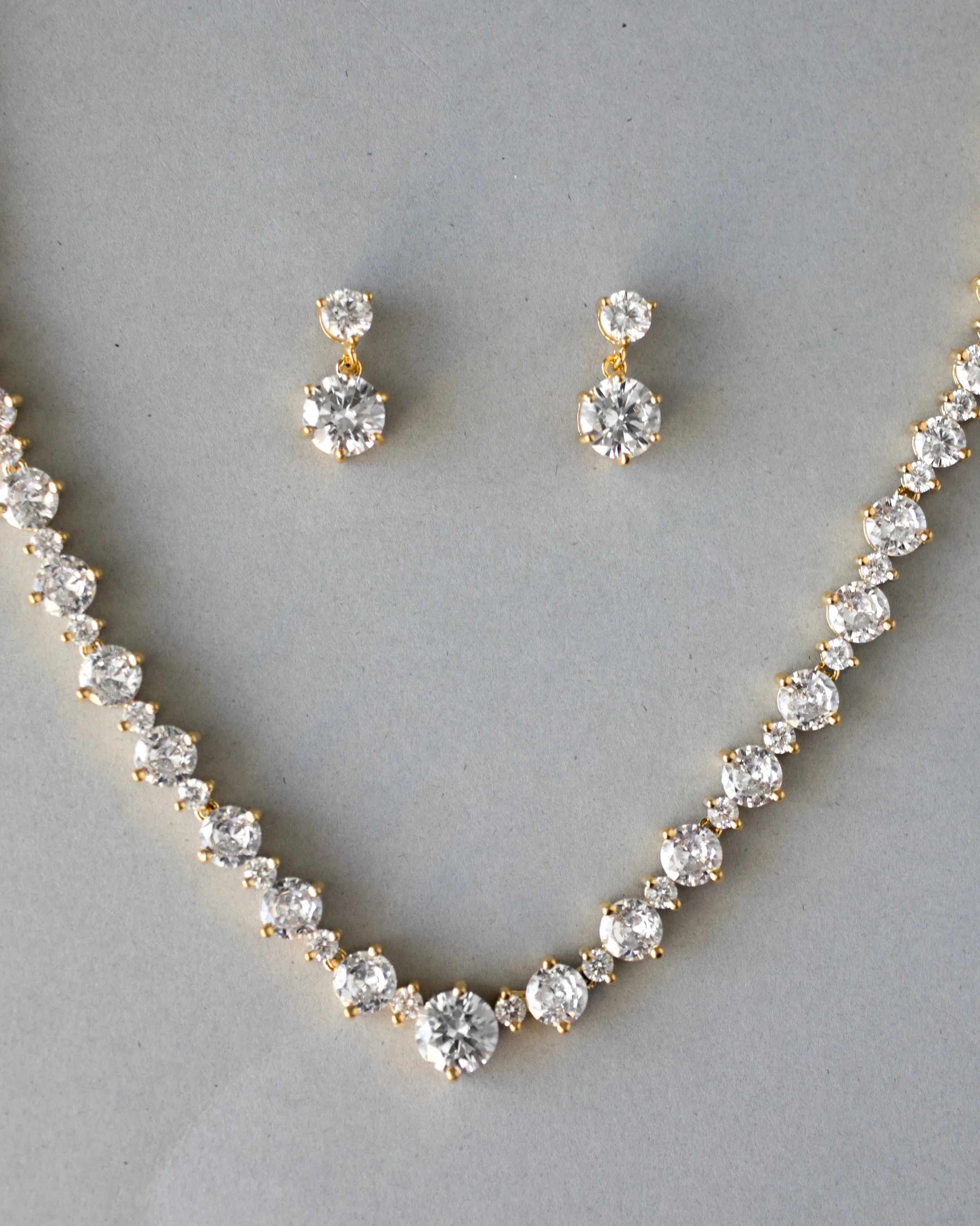 CZ Necklace and Earring Set