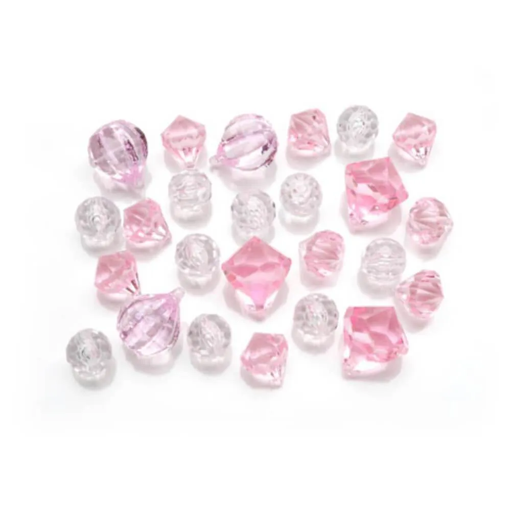 Diamond Gems Acrylic Pink Mix 7 oz.