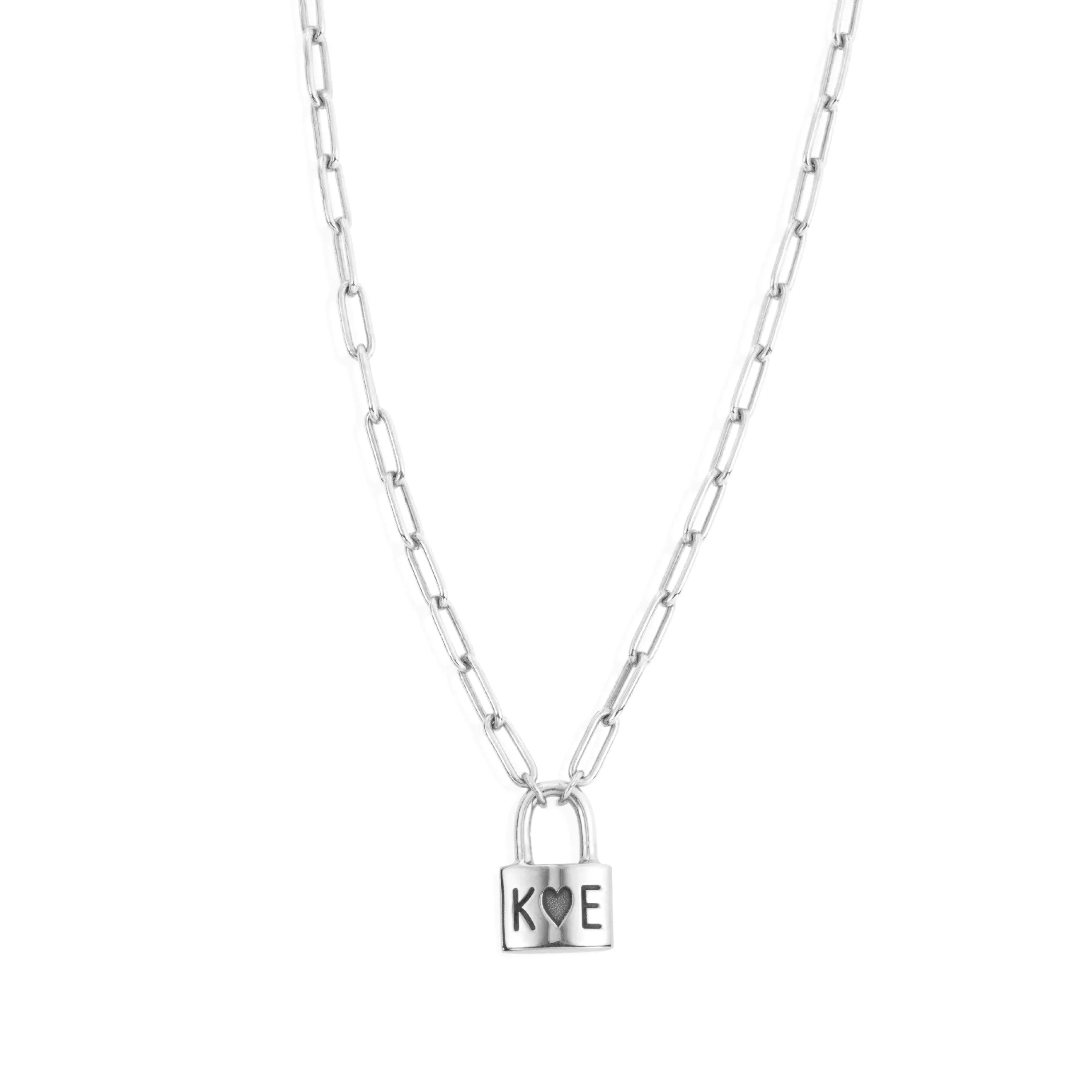 Engravable Padlock Necklace