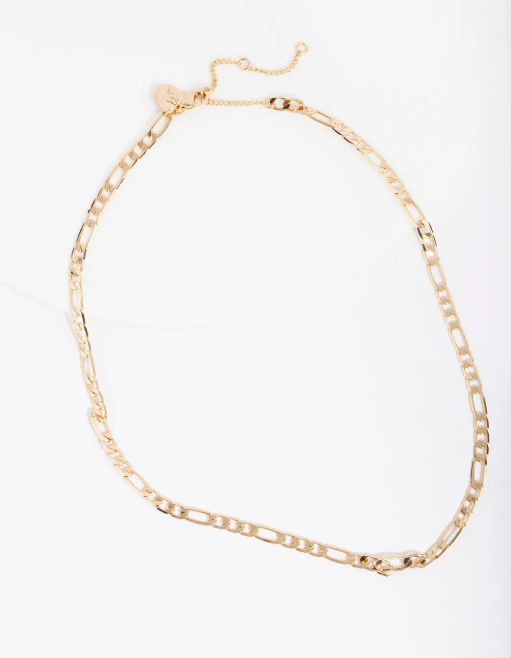 Gold Plated Figaro Chain Necklace