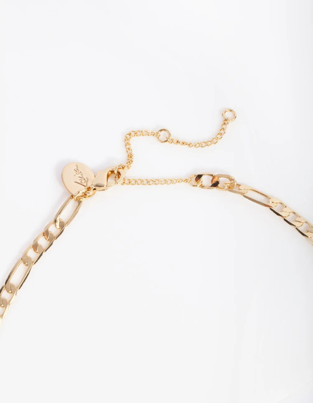 Gold Plated Figaro Chain Necklace