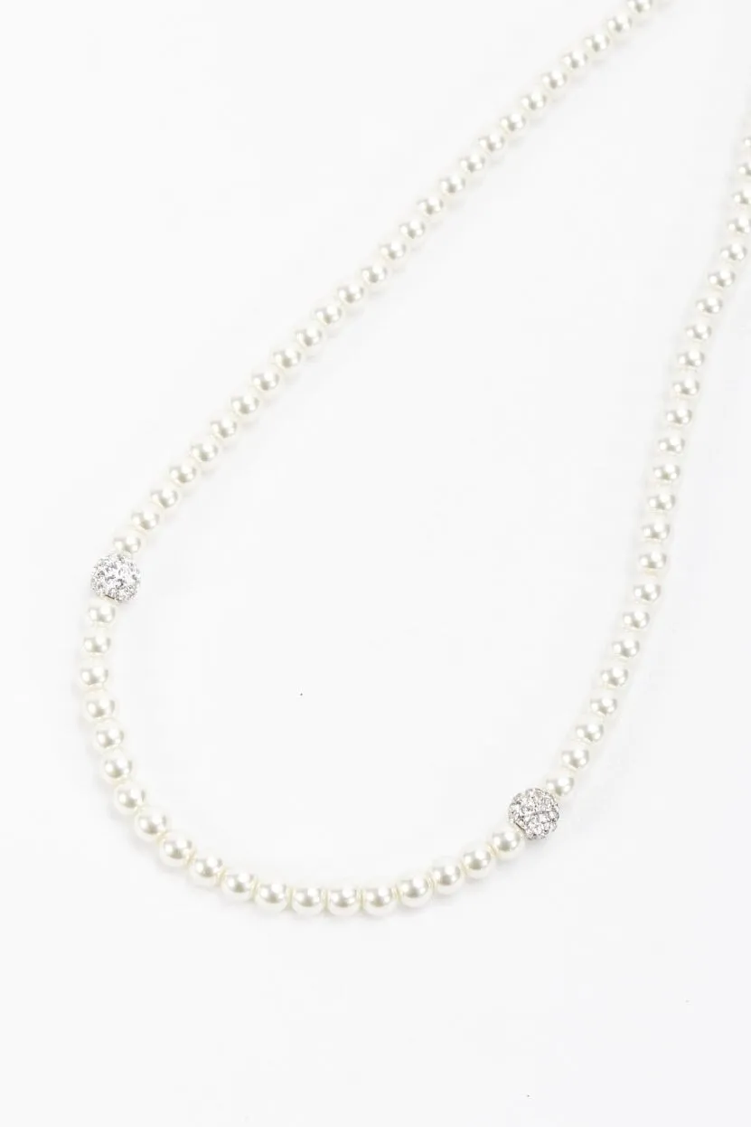 Gold Tone Pearl Necklace
