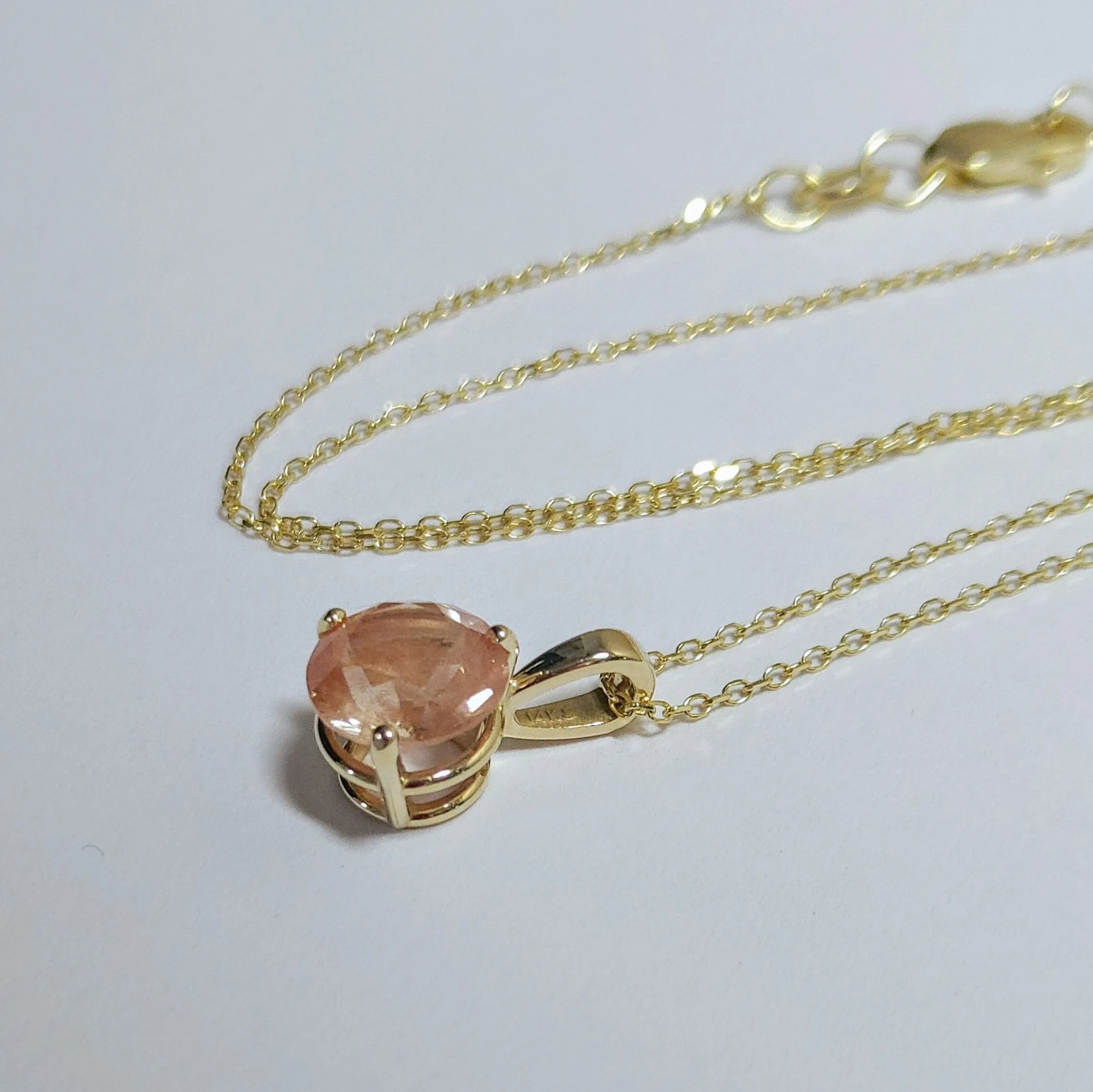 Gold Trinity Solitaire Pendant