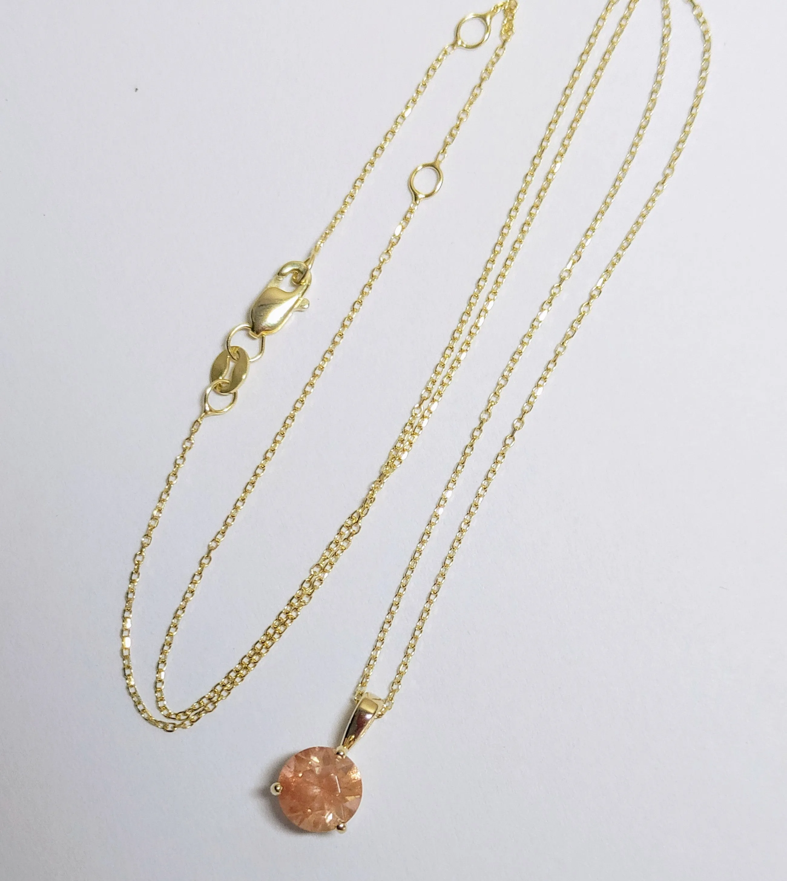 Gold Trinity Solitaire Pendant