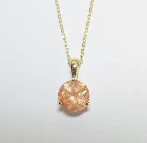 Gold Trinity Solitaire Pendant
