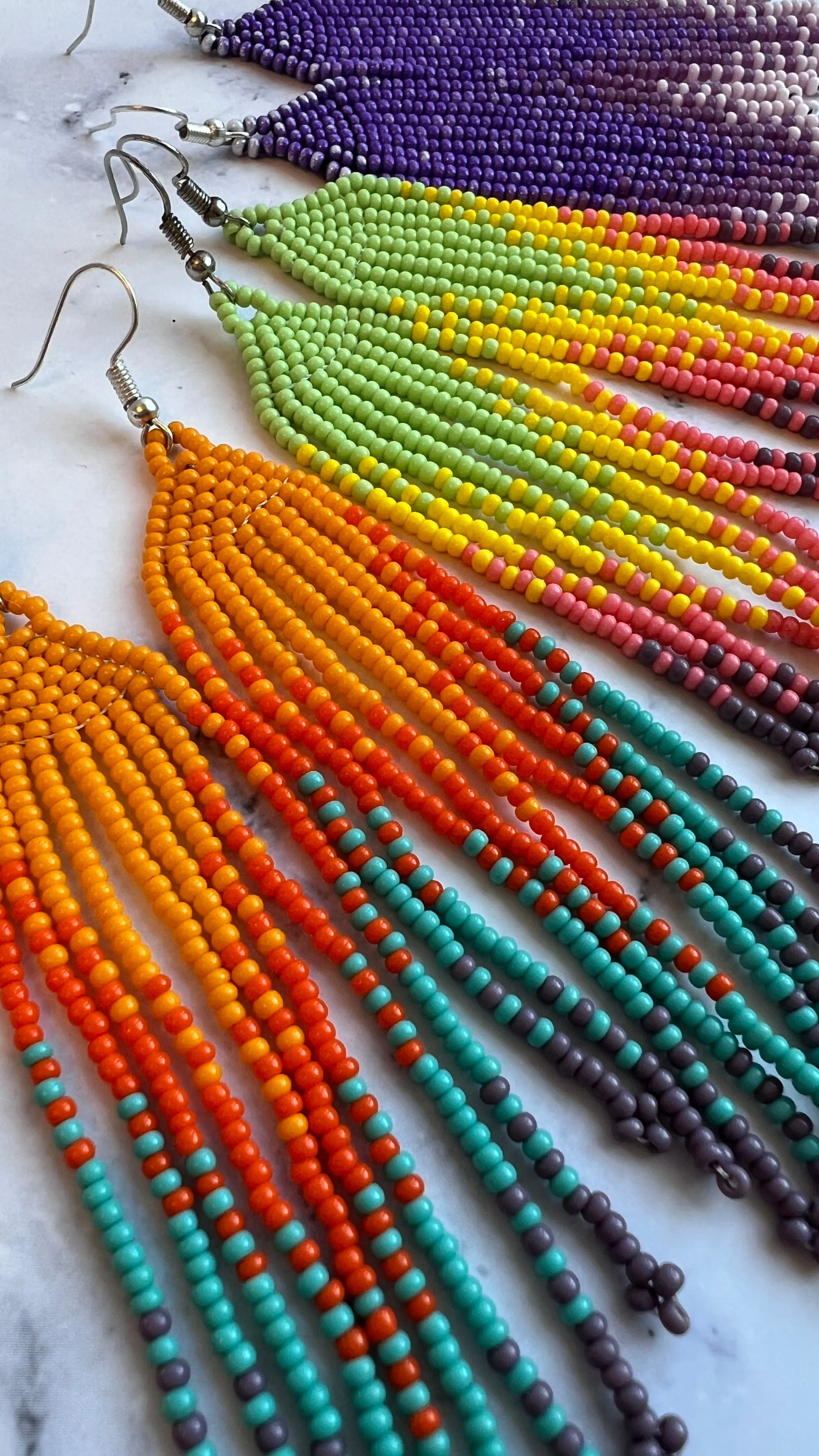 Huichol Statement Earrings