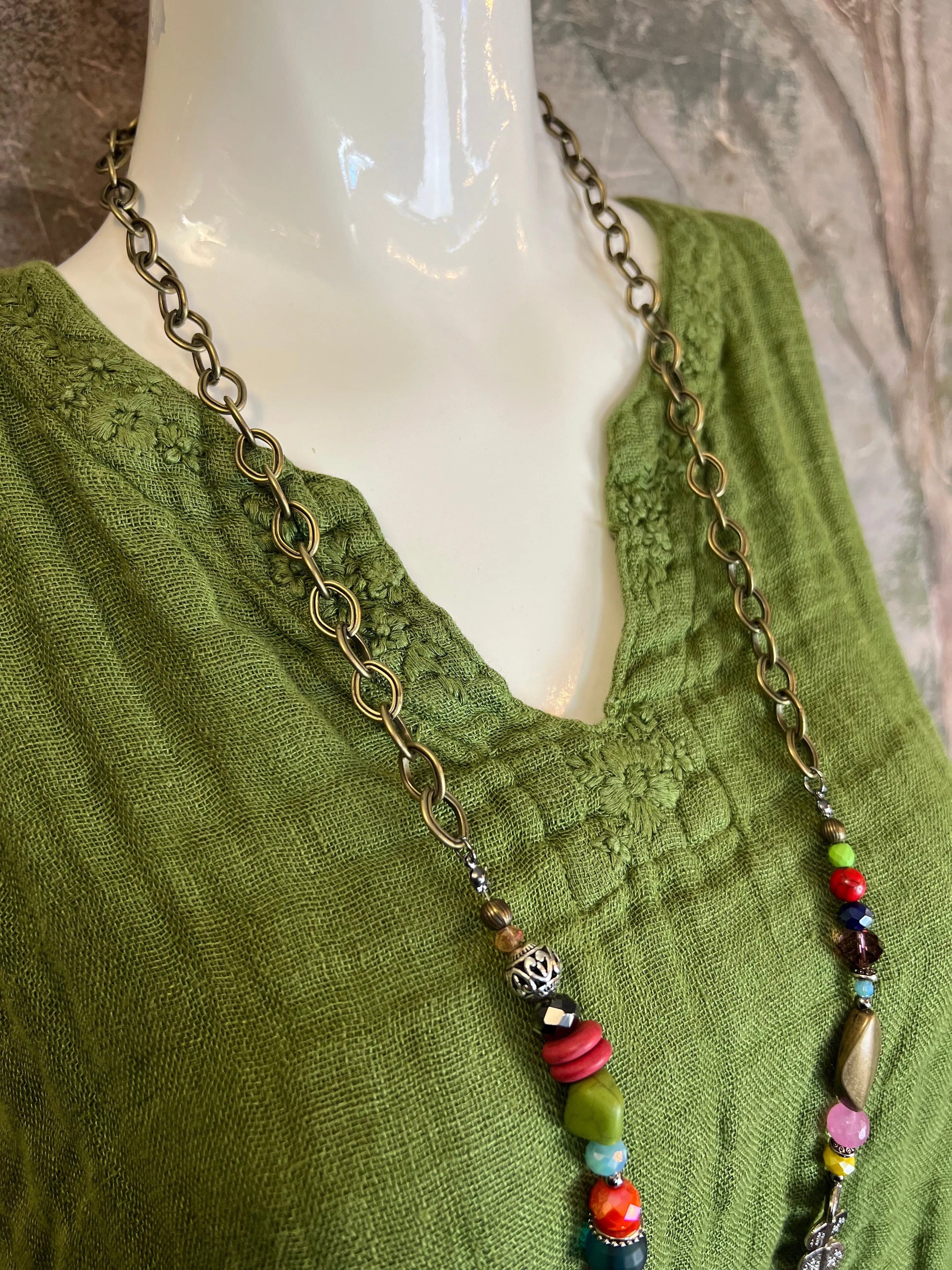 LS047 Artsy Beaded Necklace