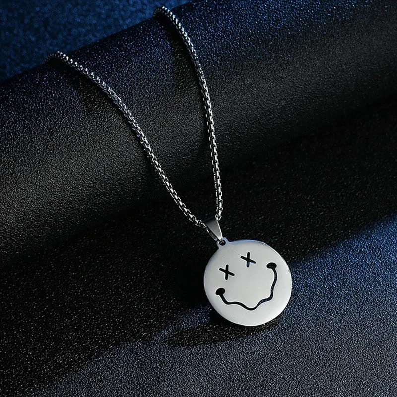 Men Statement Poker Lucky Ace of Spades Pendant Necklace Red Black Silver Color Stainless Steel Long Chain Necklaces Jewelry