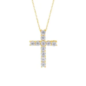 Mirage Diamond Cross Necklace 1/4ct